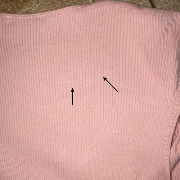 Free People Another Love Bodysuit Pink Ribbed Woman’s Sz Medium NWT - Picture 10 of 10